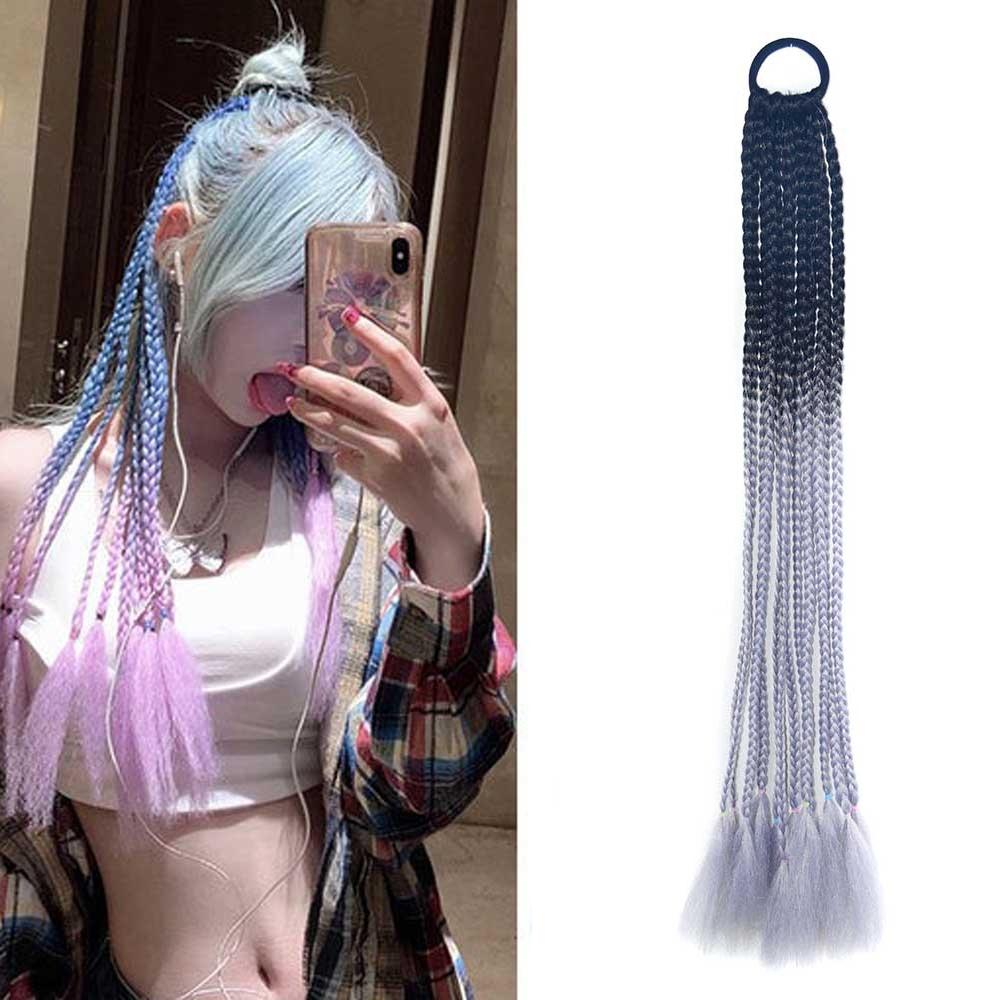 NNEIDS Vibrant Braid Hair Band With Corn Silk Dreadlocks - Colour 15