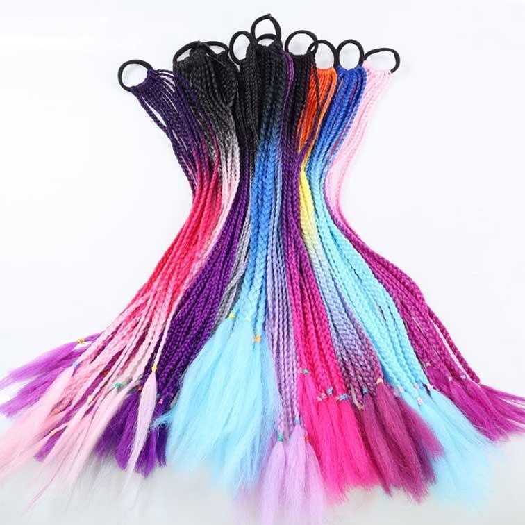 NNEIDS Vibrant Braid Hair Band With Corn Silk Dreadlocks - Colour 15
